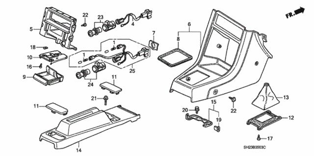 Console for 1991 Honda CRX #0