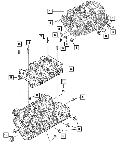 Cylinder Block for 2008 Dodge Ram 1500 #1