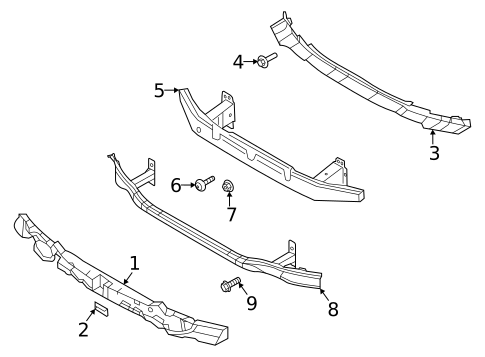 Bumper & Components - Front for 2024 Genesis G80 #1