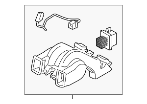 64119315950 - HVAC: HVAC Blower Case Assembly for BMW: 530e, 530e xDrive, 530i, 530i xDrive, 540d xDrive, 540i, 540i xDrive, 550e xDrive, 640i xDrive Gran Turismo, 740e xDrive, 740i, 740i xDrive, 745e xDrive, 750e xDrive, 750i, 750i xDrive, 760i xDrive, Alpina B7, Alpina XB7, i5, i7, iX, M5, M550i xDrive, M760i xDrive, X5, X7, XM Image