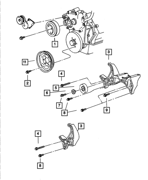 Pulleys and Related Parts for 2005 Dodge Ram 1500 #0