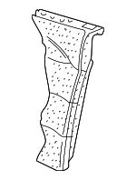 3B0885775M - Body: Seat Back Pad for Volkswagen Image