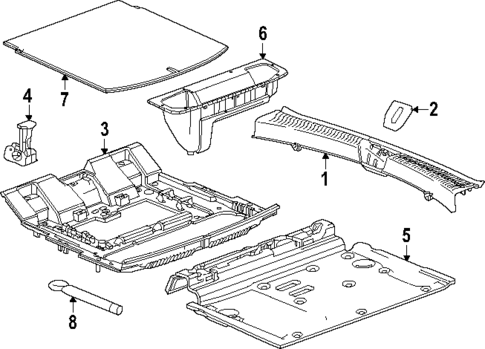 Interior Trim - Rear Body for 2025 Cadillac OPTIQ #0
