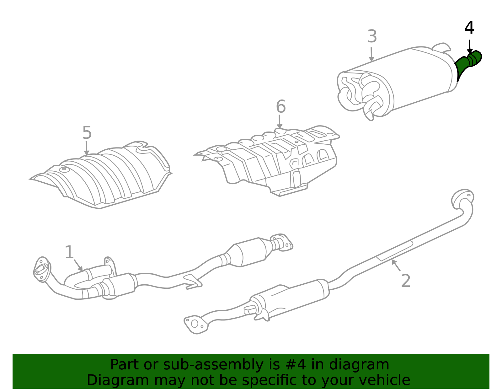 17408-46020 - Exhaust Tail Pipe Tip - 2000-2016 Toyota | OEM Genuine ...