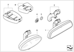 51169134424 - : Rear-View Mirror, Manual/Led/Radio for BMW Image
