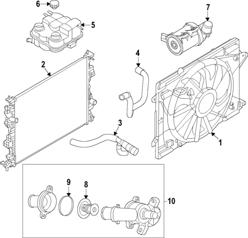 Water Pump for 2023 Ford Escape #1