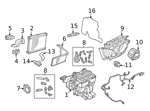 HVAC Case for 2016 Chevrolet SS #0