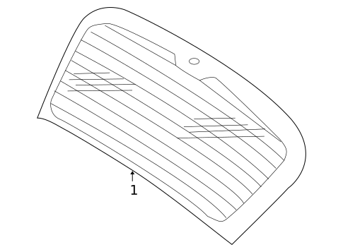 Glass - Lift Gate for 2011 Volkswagen Jetta #0