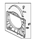 LR138434 - Cooling System: Cooling Shroud for Land-Rover Image