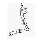 16260F0100 - Cooling System: By-Pass Hose for Toyota Image