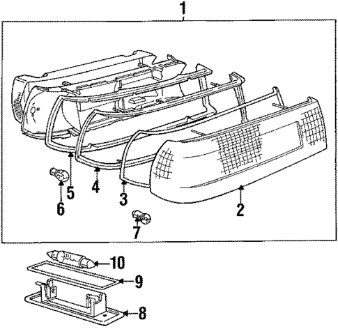 Rear Lamps for 1987 BMW L7 #0