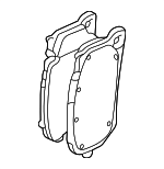 4M8698151D - Brakes: Brake Pads for Audi: RS Q8, RS6 Avant, RS7 Sportback Image