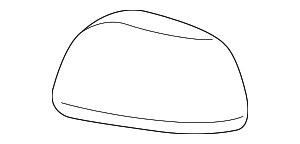 879450E902 - Body: Door Mirror Cover Left Black for Toyota Image