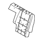 FB5Z7866801B - Body: Seat Back Pad for Ford: Explorer, Police Interceptor Utility Image image