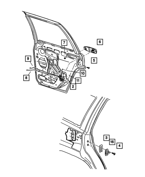 Rear Door for 2002 Jeep Grand Cherokee #0