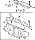 12481608 - Body: Panel Below Lid for Oldsmobile: Aurora Image