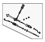 56500A5500 - Steering: Rack And Pinion Assembly for Hyundai: Elantra Coupe, Elantra GT, Veloster Image