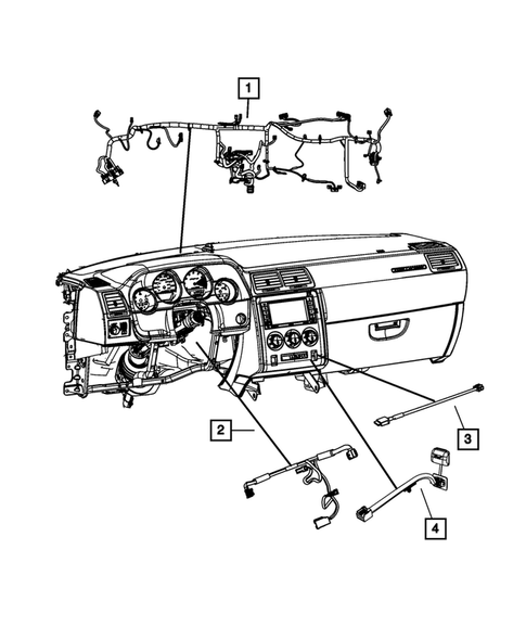 Wiring-Instrument Panel for 2009 Dodge Challenger #0