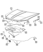68079056AE - Body Sheet Metal Except Doors: Hood for Mopar Image