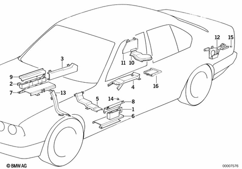 Single Components Wiring Harness Repair for 1992 BMW 850Ci #3