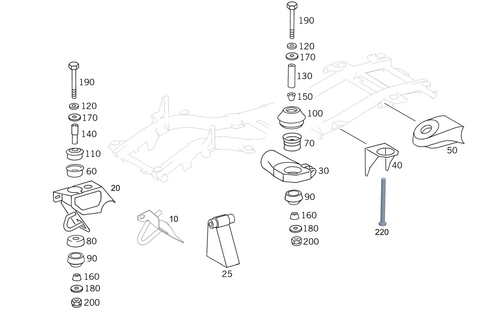 Body Mounting for 2014 Mercedes-Benz G550 #0