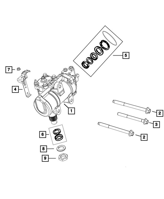 R5154349AB - Steering: Power Steering Gear, Remanufactured for Mopar Image image