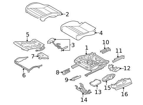 Front Seat Components for 2012 Porsche Panamera #5