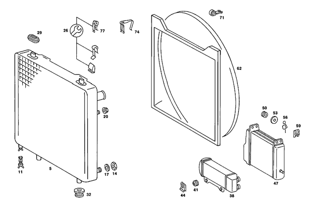 2015004603 - : Cooler for Mercedes-Benz Image