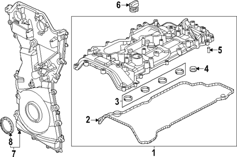 Valve & Timing Covers for 2024 Ford Mustang #0