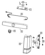 6507330AA - Electrical: Plastic Snap-in Nut for Mopar Image