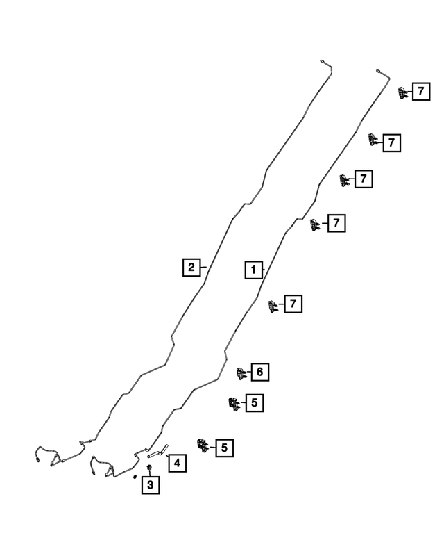 68166545AB - Brakes: Tube Clip for Mopar Image image
