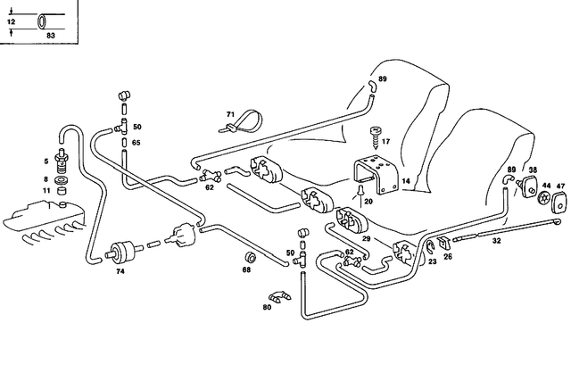 1238000178 - Vacuum System: Valve for Mercedes-Benz Image image