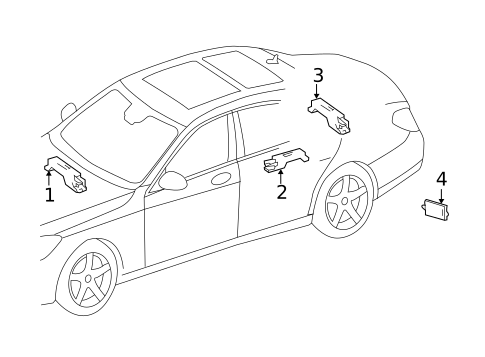 Keyless Entry Components for 2021 Mercedes-Benz GLC43 AMG #2