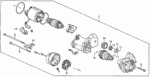 31202PM3J01 - Engine: BOLT, THROUGH (DENSO) for Honda Image