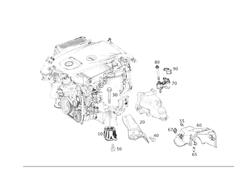 Engine Suspension for 2026 Mercedes-Benz E450 #0