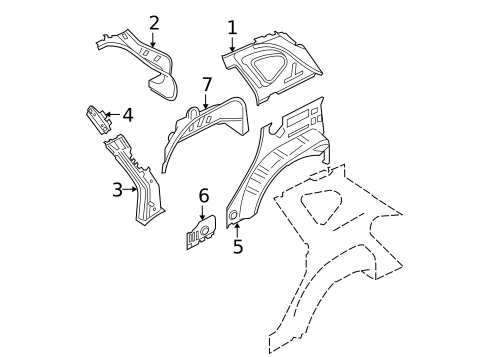 Inner Structure for 2013 Nissan Rogue #0