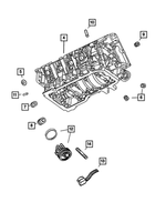 R8266874AA - Engine 5.7L Eight Cylinder: Short Block Engine for Mopar Image