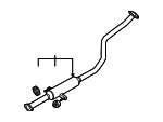 286502F990 - Exhaust: Resonator &amp; Pipe for Kia: Spectra, Spectra5 Image