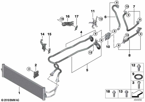 Oil Cooler / Circuits for 2018 BMW 745eX #0