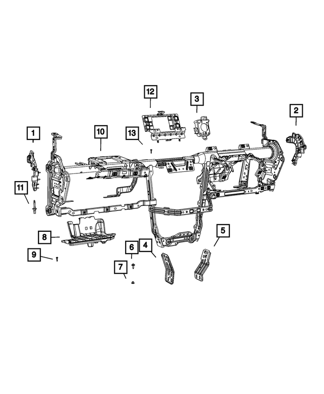 6511040AA - Interior Trim: Hex Flange Head Screw for Mopar Image