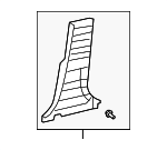 6241302150B1 - Body: Lower Center Pillar Trim for Toyota: Corolla Image