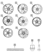 5PE92DX8AB - Wheels: Aluminum Wheel for Mopar Image