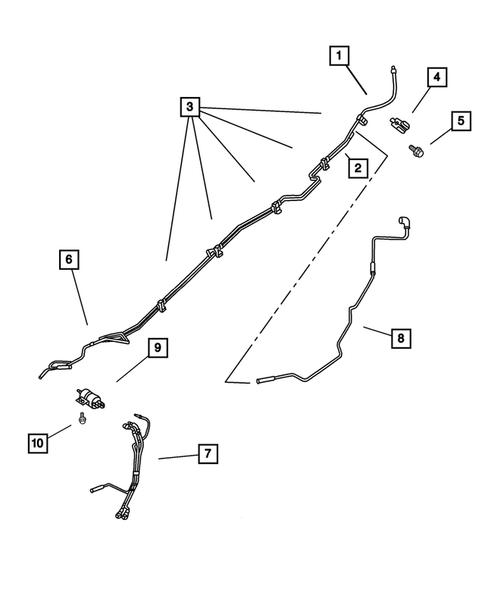 Fuel Lines for 2004 Jeep Grand Cherokee #1