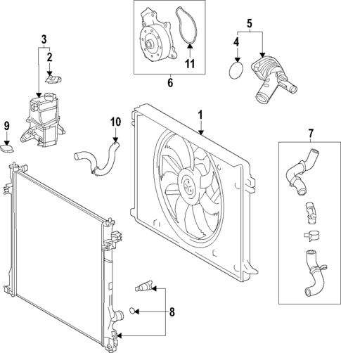 Water Pump for 2023 Toyota Highlander #0