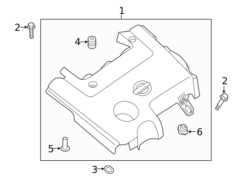 Engine Appearance Cover for 2016 Nissan Pathfinder #0