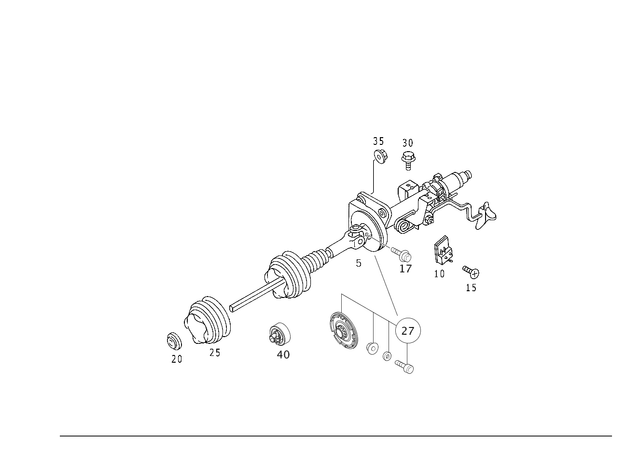 1635423118 - Steering: Parts Kit, Str. Angle Sns for Mercedes-Benz: ML320, ML430, ML55 AMG Image image