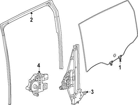 Glass - Rear Door for 2025 Nissan Kicks #0