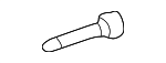 5557410010 - Body: Hinge Pin for Lexus: ES300, GS300, GS400, GS430, IS300, LS400, LS430, RX300 Image