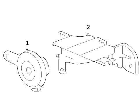 Horn for 2011 Honda Civic #0