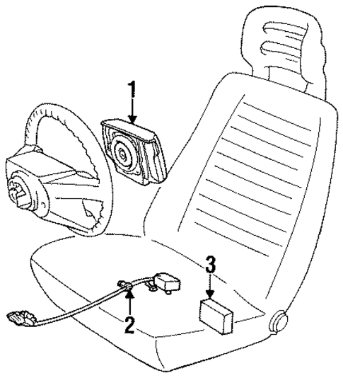 Air Bag Components for 1993 Volvo 240 #0